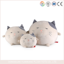 YK ICTI small size china manufacturer stuffed plush cat ball stuffed toy